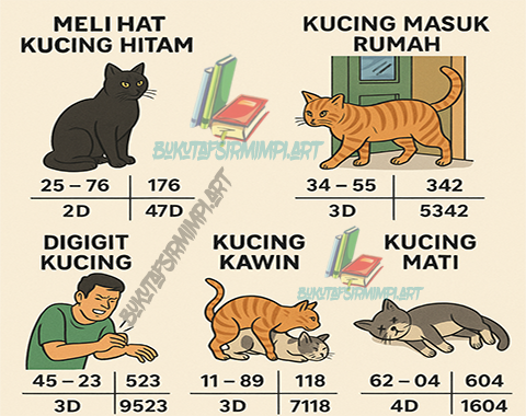 Kode Alam Kucing: Arti Mimpi dan Erek Erek 2D 3D 4D Lengkap